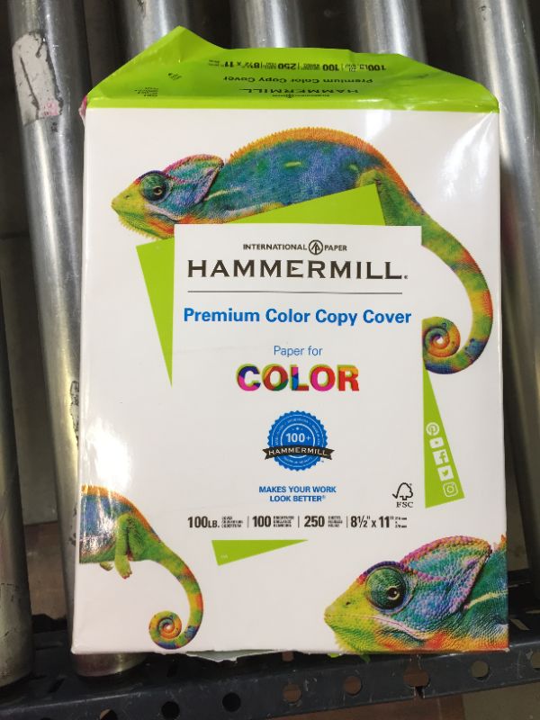 Photo 2 of Hammermill Cardstock, Premium Color Copy, 100lb, 11" x 17", 1 Pack (250 Sheets), 100 Glossy, Made in the USA, 120024R