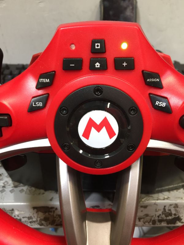 Photo 2 of Switch Mario Kart Racing Wheel Pro Deluxe by HORI - Red