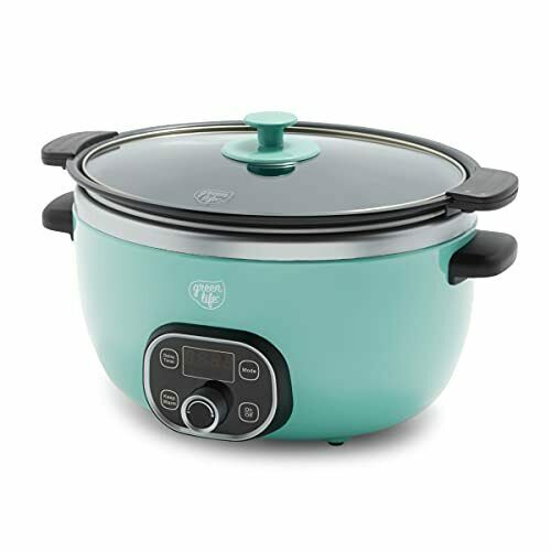 Photo 1 of GreenLife Healthy Ceramic Cook Duo Turquoise Slow Cooker Crockpot 6QT