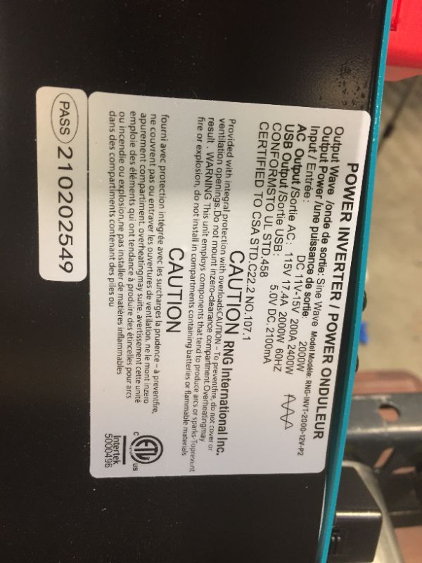 Photo 1 of Renogy - Wave Inverter 2000W