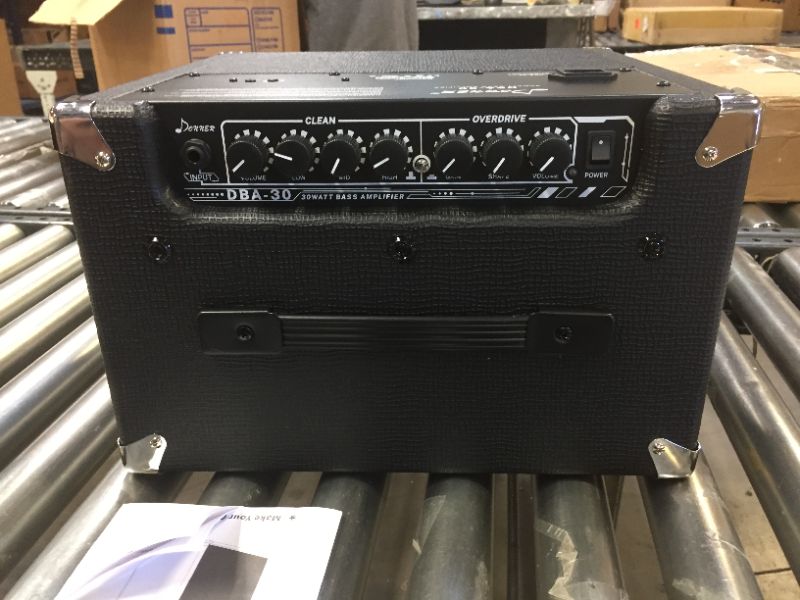 Photo 6 of Donner 30W Bass AMP Bass Combo Amplifier DBA-30 Bass Guitar Amp with Onboard Clean and Distortion Overdrive Dual Tone Switching