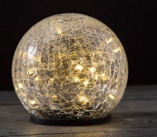 Photo 1 of Avalon Solar Crackled Glass Globe, Medium