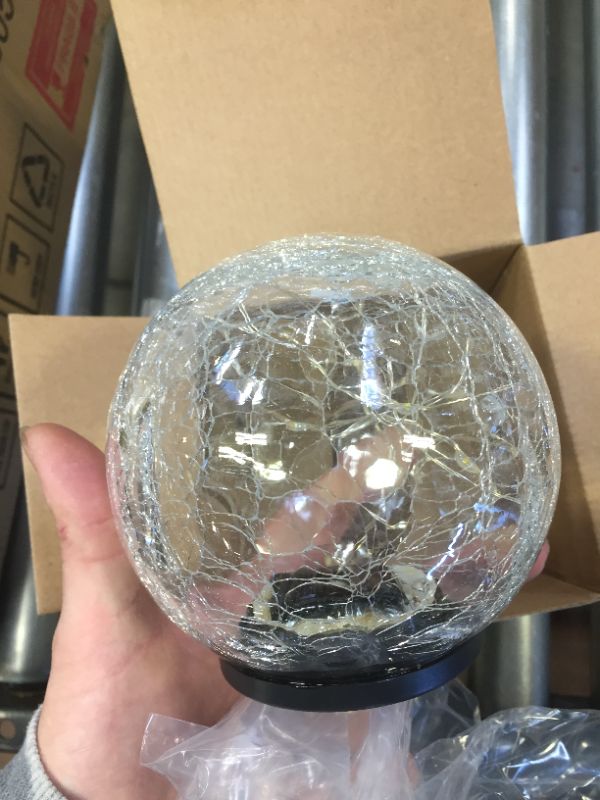 Photo 2 of Avalon Solar Crackled Glass Globe, Large