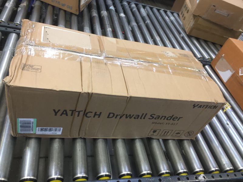 Photo 1 of YATTICH Drywall Sander, Electric Motor Sander, 7 Variable Speeds, 1000-1850 RPM with LED Light, Extendable Handle, 12 Sanding Discs, with Automatic Dust Removal System and Carry Bag, YT-917