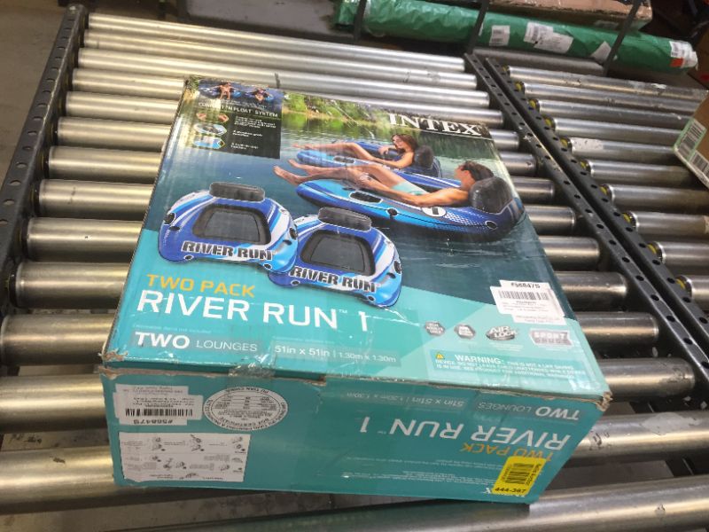 Photo 4 of 2 Pack! Intex River Run 1 Two Pack Lounges Connect ‘N Float System