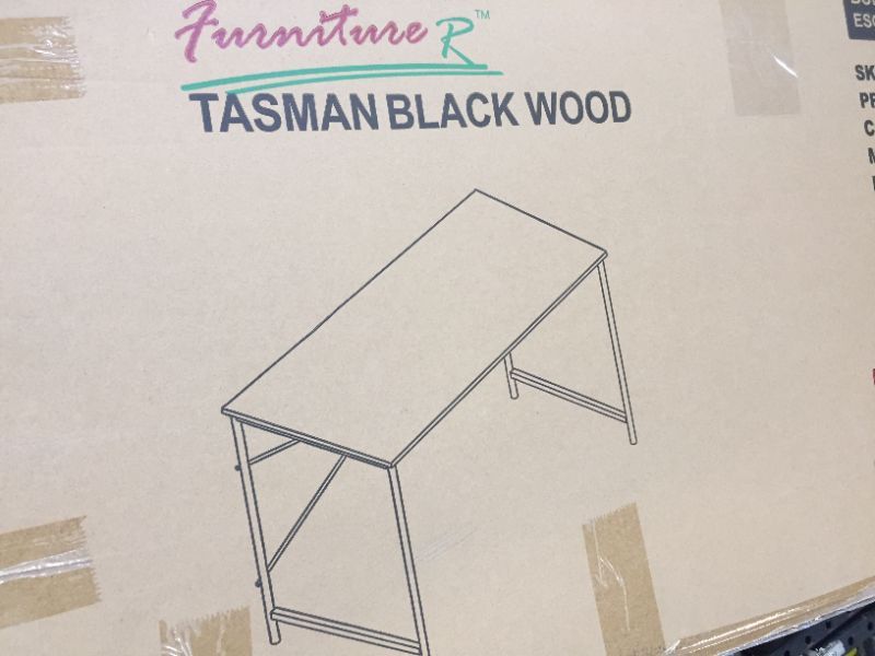 Photo 1 of TASMAN BLACK WOOD COMPUTER DESK 
60X120X75 CM 