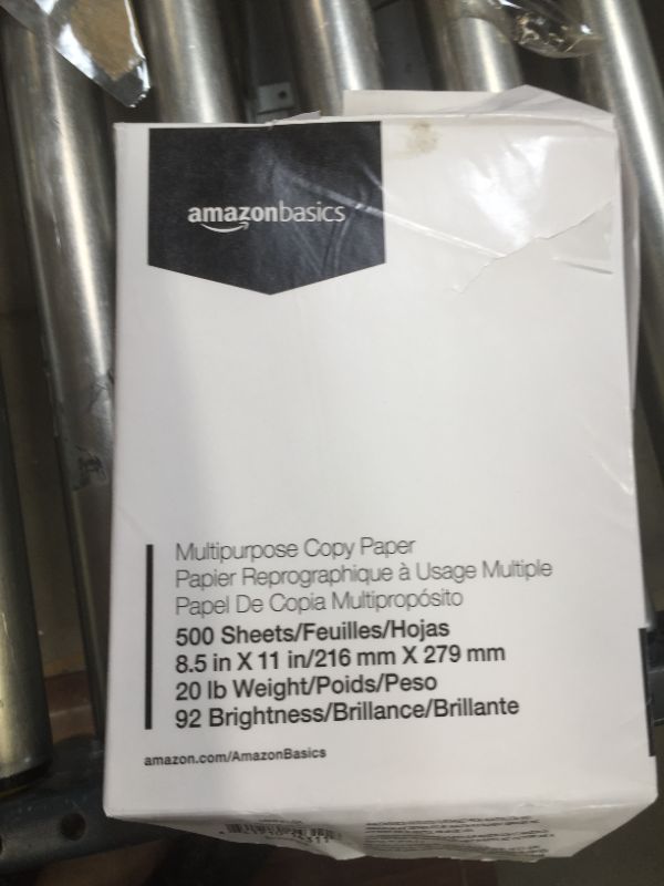 Photo 1 of Amazon Basics Multipurpose Copy Printer Paper - White 6 Reams 3000 Pages