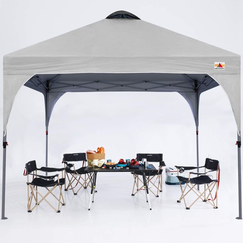 Photo 1 of ABCCANOPY Outdoor Pop up Canopy Tent 10x10 Camping Sun Shelter-Series, Gray
