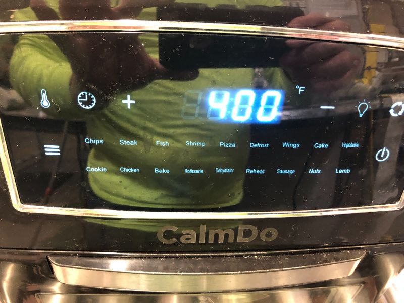Photo 3 of CalmDo Air Fryer Oven Combo 12.7 Quarts, Convection Toaster, Food Dehydrator, 18 Functions to Fry, Roast, Dehydrate, Bake, Reheat, 10 Accessories & Recipe Included
