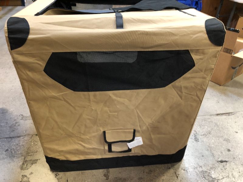 Photo 4 of AmazonBasics Folding Soft Dog Crate, 42"