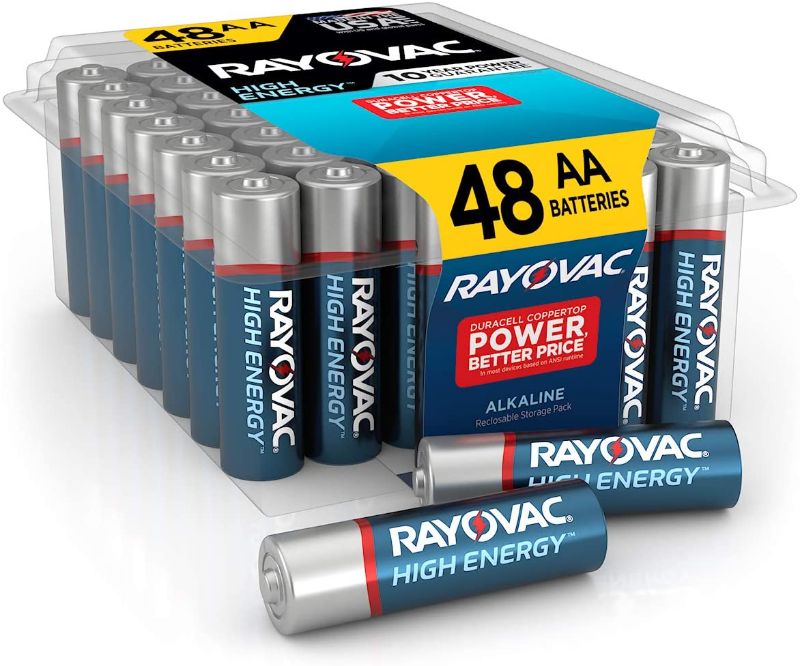 Photo 1 of AA Batteries by Rayovac, Double A Battery Alkaline, 48 Count