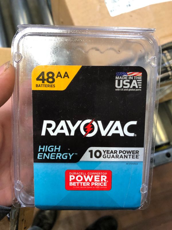 Photo 2 of AA Batteries by Rayovac, Double A Battery Alkaline, 48 Count