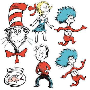 Photo 1 of Large Dr Seuss Characters 2-Sided Deco Kit
