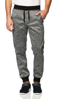 Photo 1 of Southpole Men Fleece Jogger BlackMarled Large