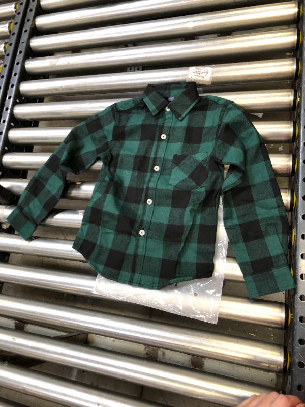 Photo 1 of Siliteelon Boys Long Sleeve Green Plaid 2-3T