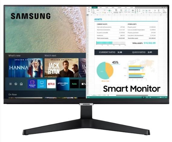 Photo 1 of Samsung - AM500 Series 24" IPS LED FHD Smart Tizen Monitor with Streaming TV - Black