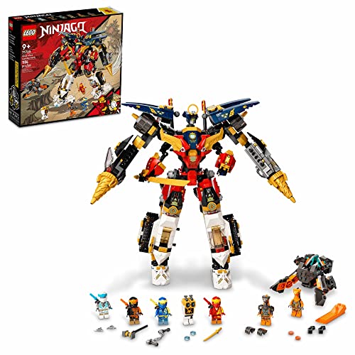 Photo 1 of LEGO NINJAGO Ninja Ultra Combo Mech 71765 Vehicle Playset for Ages 9+, with Car, Jet and Tank Toys; Creative Building Kit for Kids