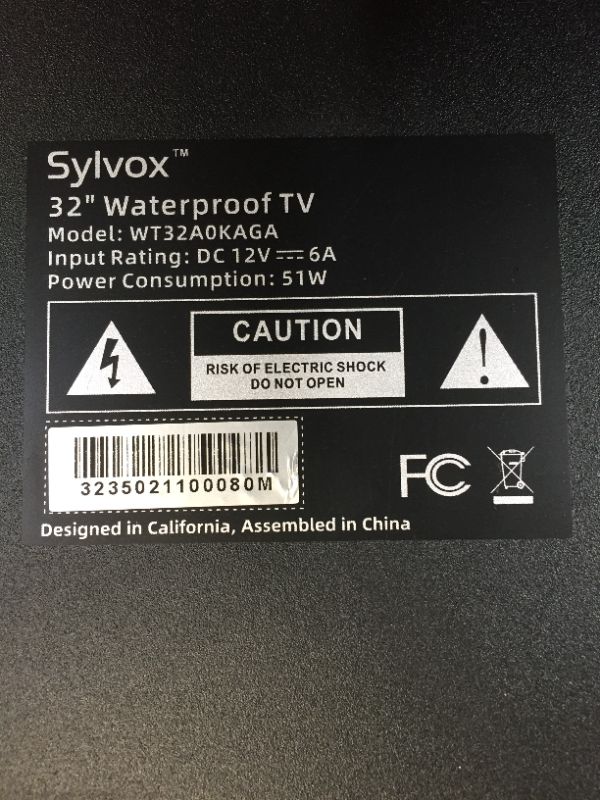 Photo 5 of SYLVOX 32 inch Smart Waterproof TV, Mirror Television for Bathroom IP65 Waterproof with Integrated HDTV(ATSC) Tuner, Dual Audio, Built in WiFi, Full HD Smart TV for Indoor Humid Environment
