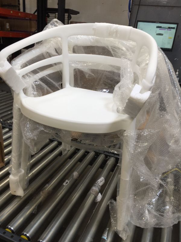 Photo 2 of Amazon Basics White, Curved Back Dining Chair-Set of 2, Premium Plastic
