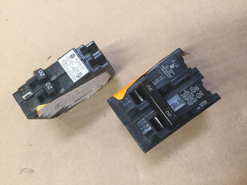 Photo 2 of  2 30 Amp Double-Pole Type QP Circuit Breaker
