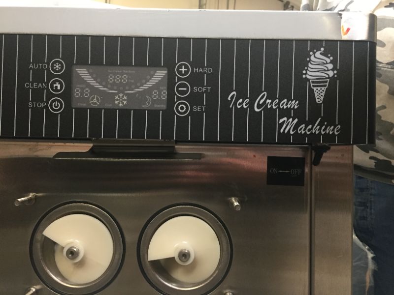 Photo 1 of Commercial Countertop Frozen Soft Serve Ice Cream Maker Machine Mix Flavors 110v
