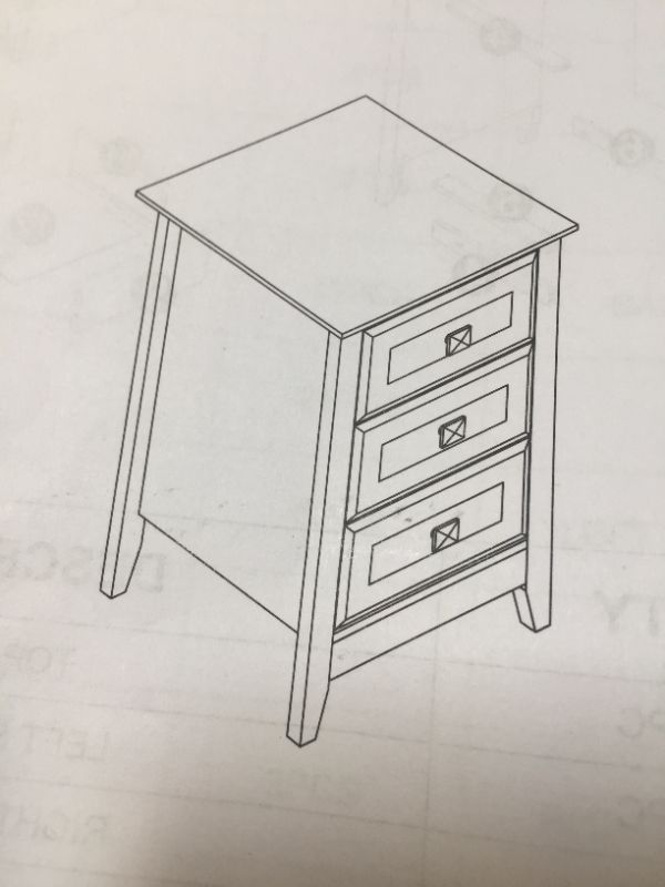 Photo 1 of vingli end table 
3 drawers