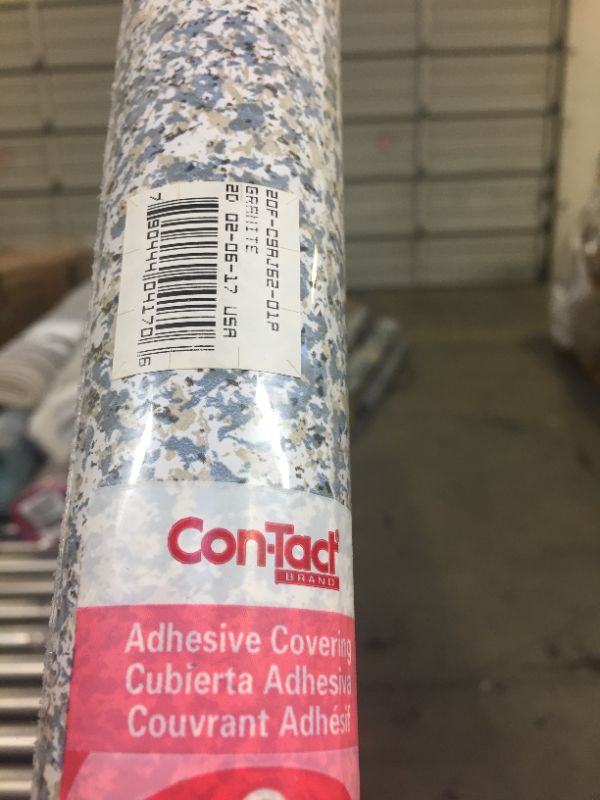 Photo 2 of Con-Tact Brand' Vinyl Multi Cover Self Adhesive Shelf Liner , Granite Gray "18x20"
