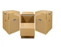 Photo 3 of Bankers Box SmoothMove Wardrobe Moving Boxes Short 20 x 20 x 34 Inches 3 Pack...
