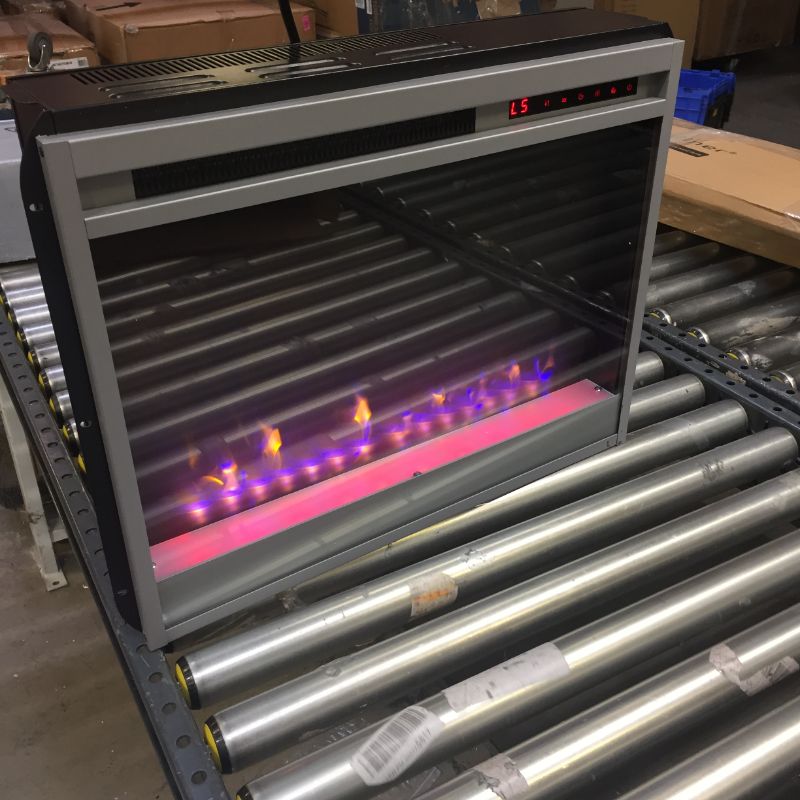 Photo 1 of fa23v60l-c8 multi color steel frame fire heater chrome