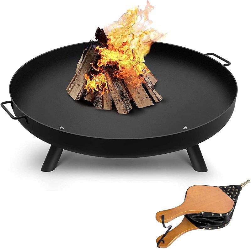 Photo 1 of Amagabeli 39'' Fire Pit Bowl Bundle Bellow 19" x 8" for Fire Pit Fireplace Outdoor
