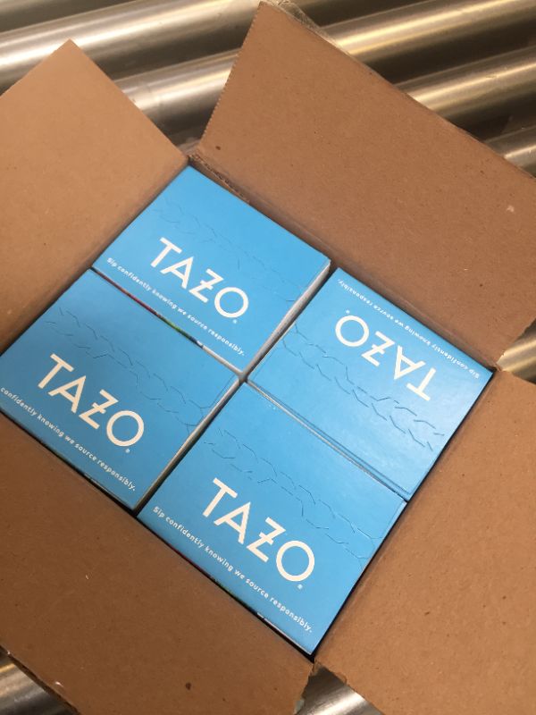 Photo 1 of 4 boxes   Tazo Iced True Black Tea Bags 6 Count
