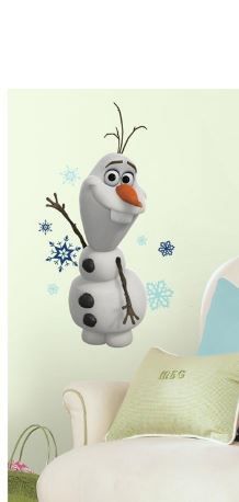 Photo 1 of Frozen Olaf The Snow Man Peel and Stick Wall Decals
