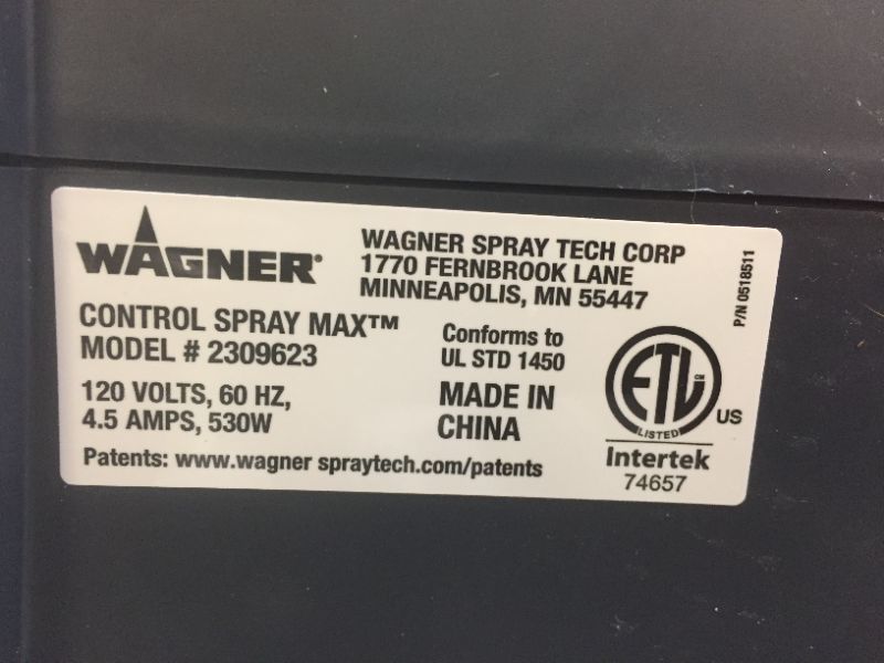 Photo 1 of Control Spray Max HVLP Sprayer
(( OPEN BOX ))
** NORMAL USE **