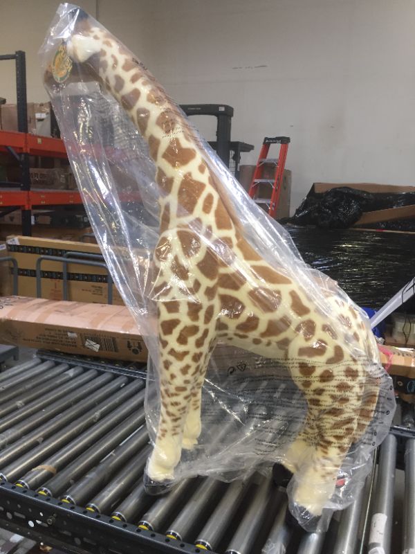 Photo 1 of Melissa & Doug Plush Giraffe, Yellow, One Size