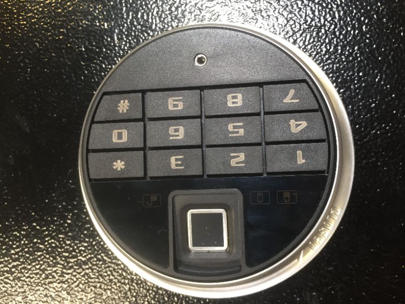 Photo 1 of Langger Biometric Rifle Gun Safe, Quick Access 5-Gun Large Improved Fingerprint Shotgun Security Cabinet for Rifle Shotgun w/o Scopes with Pistol Lock Box,Removable Storage Shelf (New Biometric Safe)