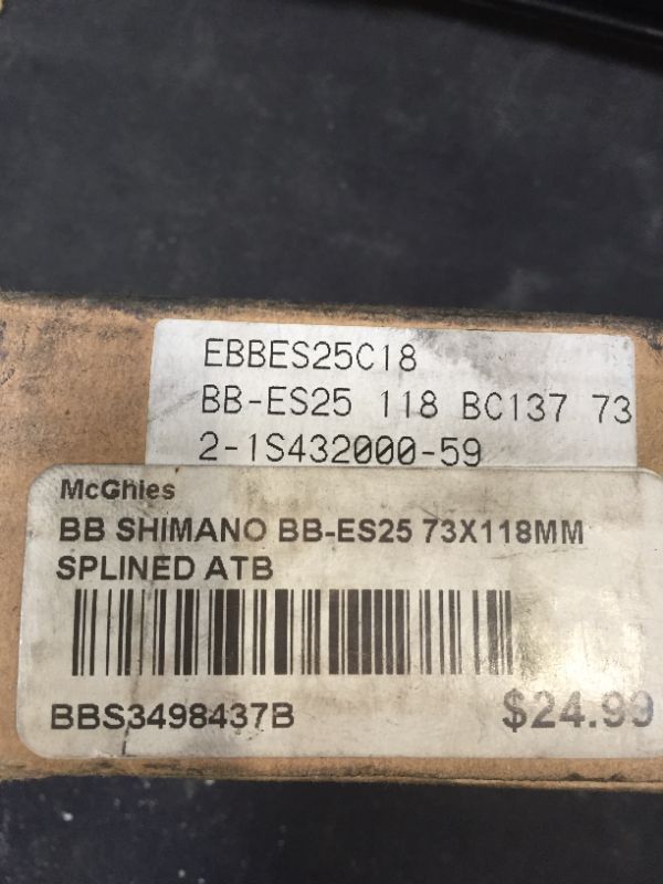 Photo 2 of bb shimano bb-es25 73x118mm splinted atb 