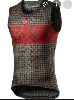 Photo 1 of Castelli Pro Mesh XL Sleeveless Baselayer Green/Red 2021 - J E James Cycles 
