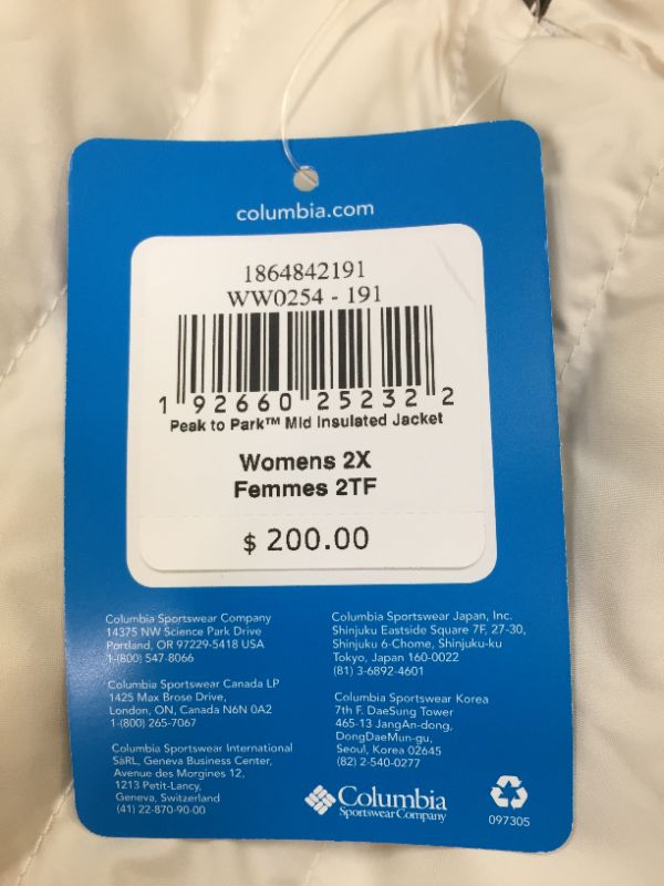 Photo 1 of Columbia Women's Peak to Park Mid Insulated Jacket
