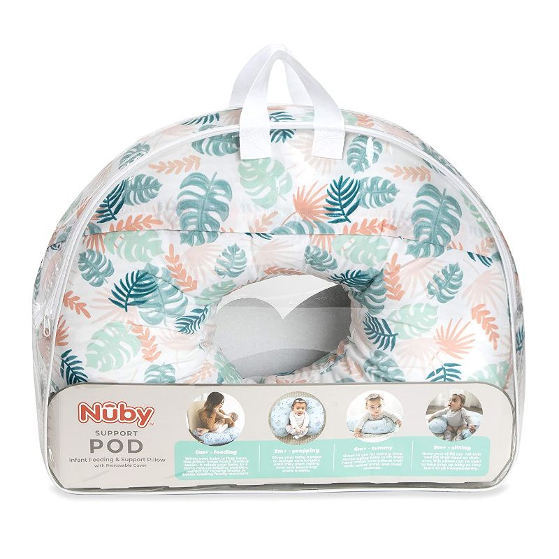 Photo 1 of Nuby Support Pod Infant Breastfeeding Support Pillow by Dr. Talbot's, Tropical Print
