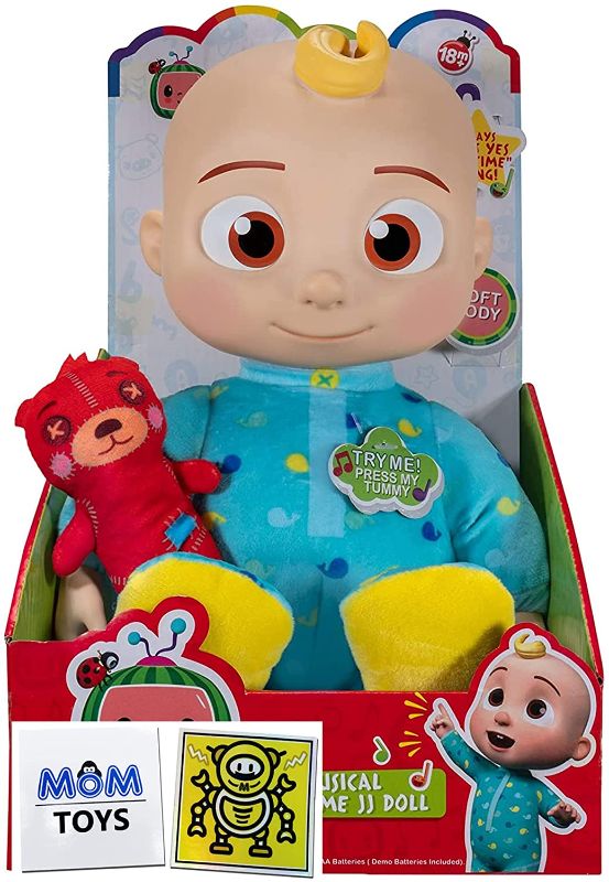Photo 1 of Motionrush Musical Bedtime JJ Doll, Soft Plush Body Includes Feature Plush, Small Pillow Plush Teddy Bear and 2 My Outlet Mall Stickers
