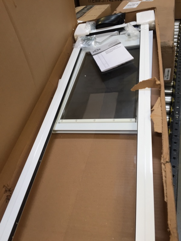 Photo 1 of PetSafe Freedom Aluminum Patio Panel Sliding Glass Pet Door for Dogs and Cats - Adjustable Frame