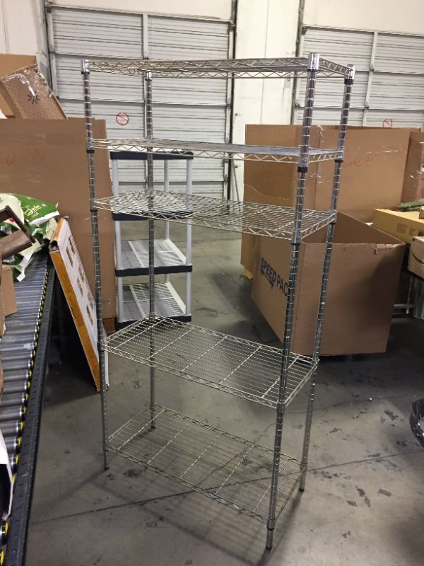 Photo 1 of 5 tier metal racks 35"x16" 