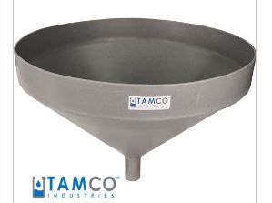 Photo 1 of 21-1/4" Top Diameter Light Gray Tamco® Funnel with 1-3/4" OD Spout