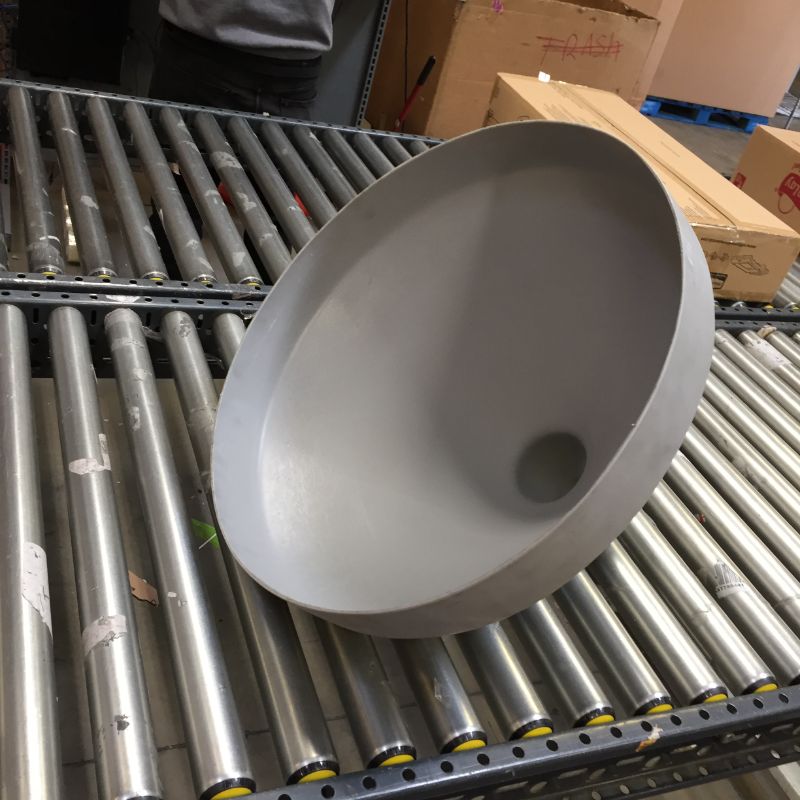 Photo 3 of 21-1/4" Top Diameter Light Gray Tamco® Funnel with 1-3/4" OD Spout