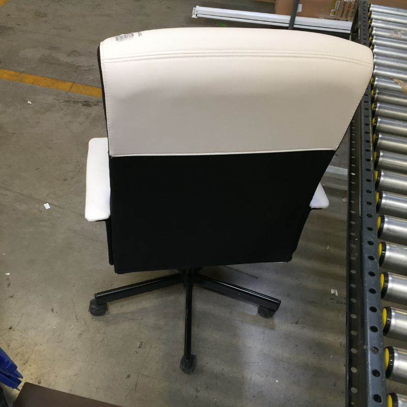 Photo 3 of White and Black Rolling Office Chair