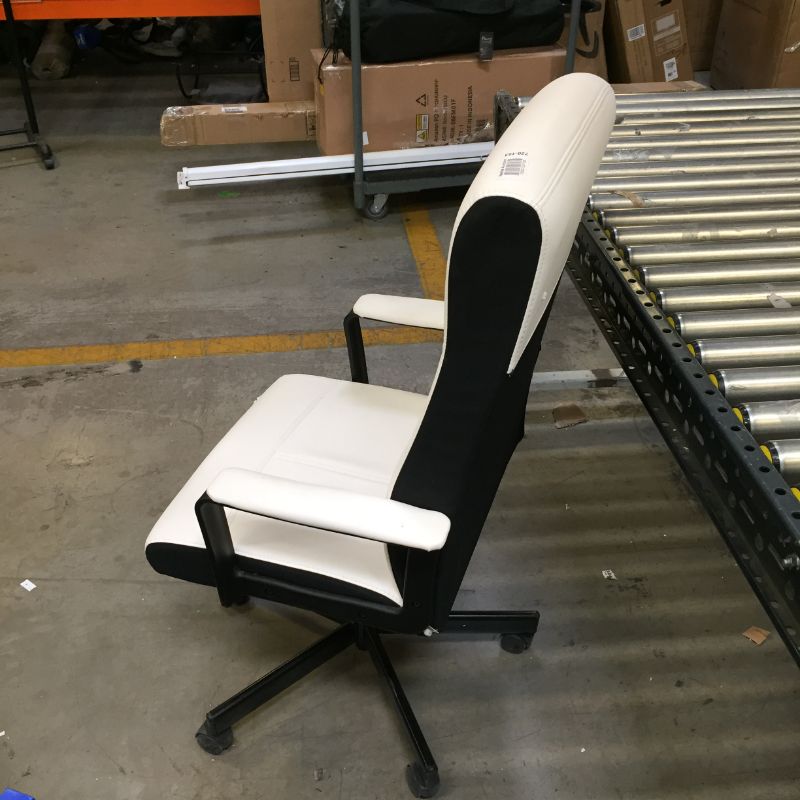 Photo 2 of White and Black Rolling Office Chair