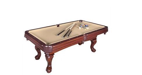 Photo 1 of Augusta BG2670 8-ft Non-Slate Pool Table - Walnut Finish box 1 of 2 
