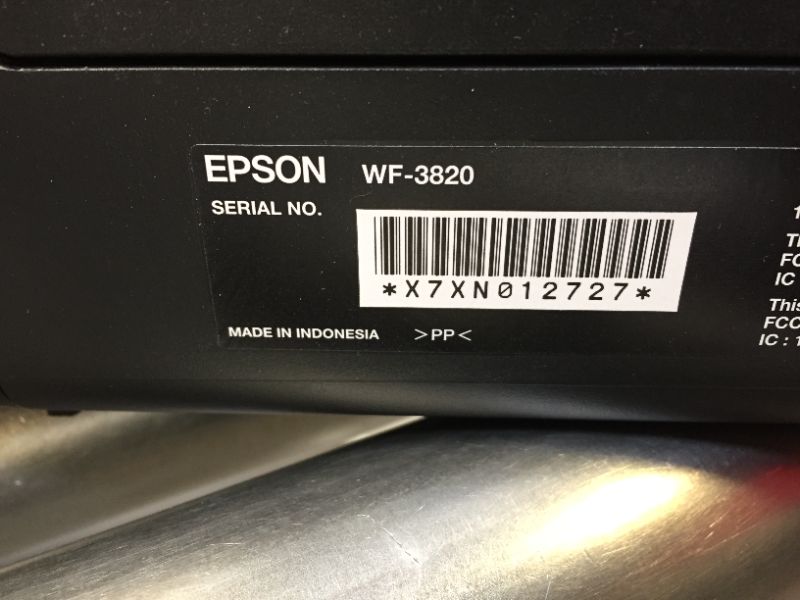 Photo 4 of Epson® Workforce® Pro WF-3820 Wireless Color Inkjet All-in-One Printer
