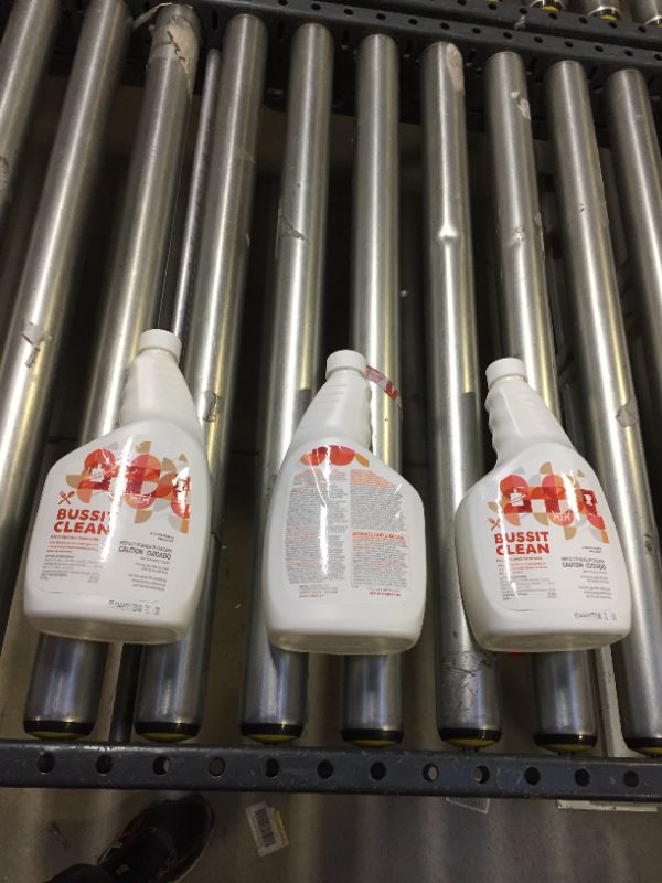 Photo 1 of Bussit Clean Food Surface Kitchen Sanitizer, Fragrance Free, Pack of 3 Quarts
