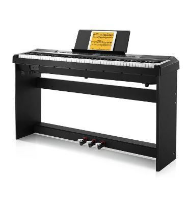 Photo 1 of Donner DEP-20 Beginner Digital Piano 88 Key Full Size Weighted Keyboard, Portable Electric Piano
